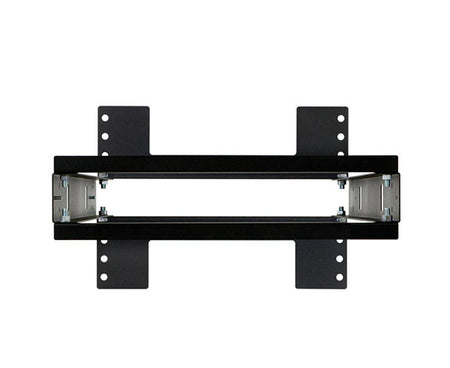 Detail of the 24U Rack's floor mounting bracket with pre-drilled holes