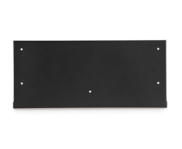Black metal mounting plate with screw holes for SFF CPU bracket
