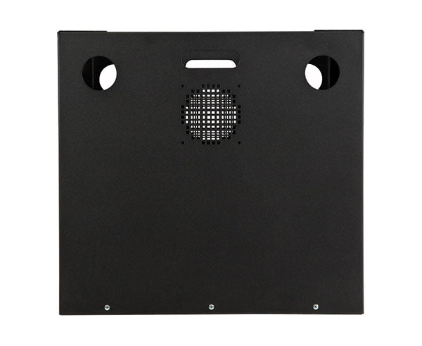 Ventilation panel on the 8U Security Wall Mount Cabinet for heat dissipation
