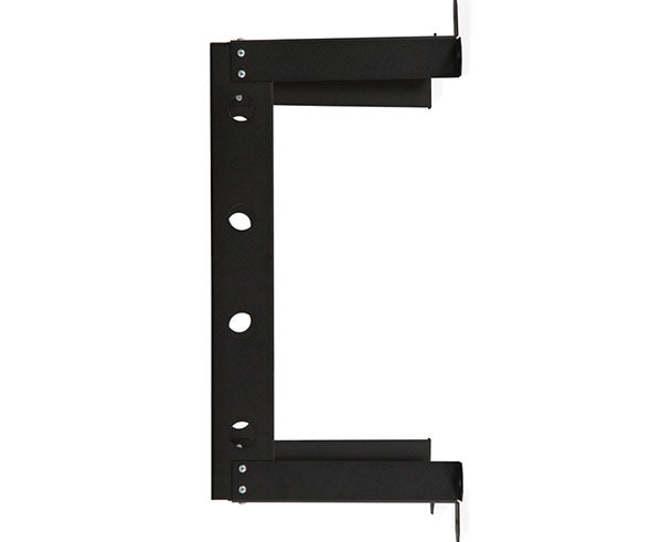 Angled view of the 12U V-Line Wall Mount Rack's brackets