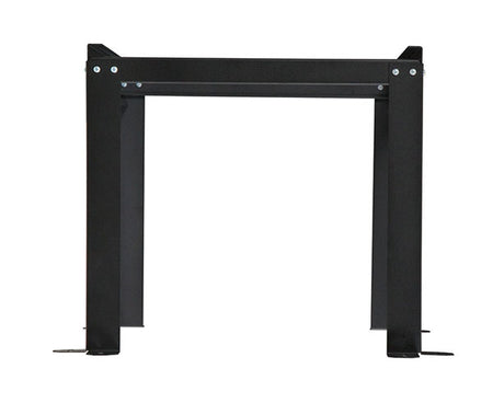 Top view of the 12U V-Line Wall Mount Rack with a central metal reinforcement bar