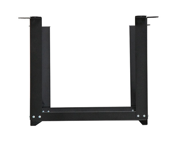 Top view of the 21U V-Line Wall Mount Rack with 18-inch depth and black finish