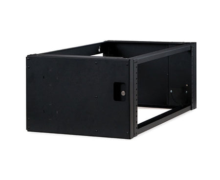 Closed frame view of 4U Pivot Frame Wall Mount Rack showing interior