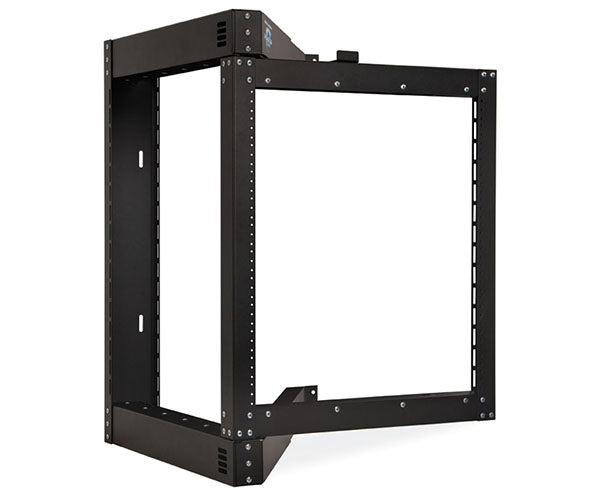 Two-tiered 12U Phantom Class Open Frame Swing-Out Rack