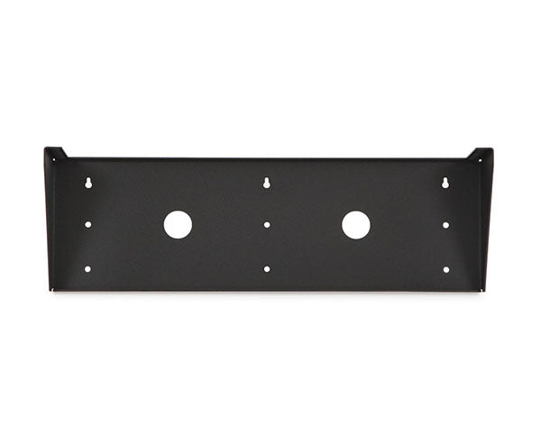 Detailed view of the 4U Cage Nut V-Rack's metal construction with holes for equipment