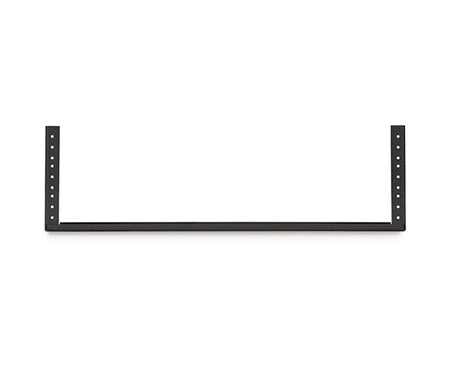 3U 10-32 Tapped V-Rack with a sturdy metal bar for equipment support