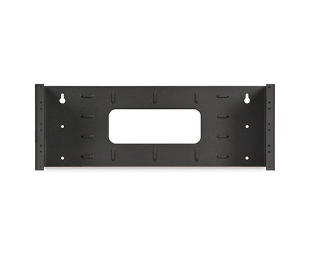 Wall mount installation of the 4U 10-32 tapped patch panel bracket