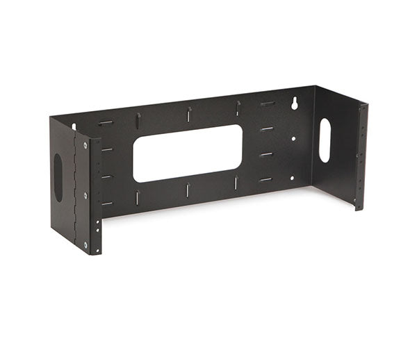 4U 10-32 tapped patch panel bracket with closed hinge