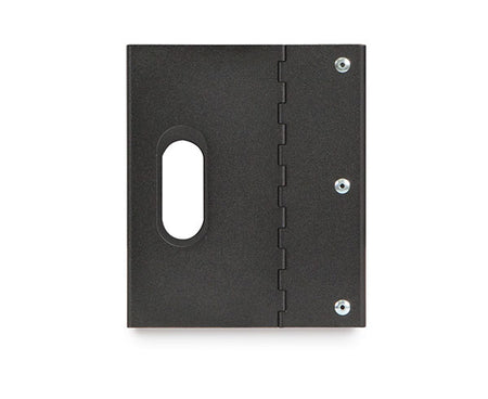 4U 10-32 tapped patch panel bracket with a hole for cables