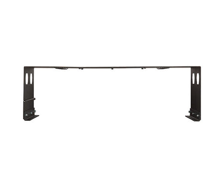 6U 10-32 tapped patch panel bracket with supporting metal brackets