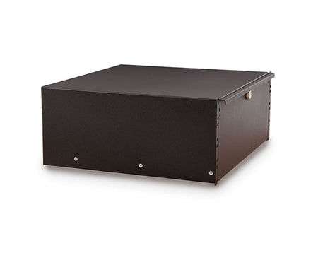 Front view of the 4U rack-mountable drawer with key lock