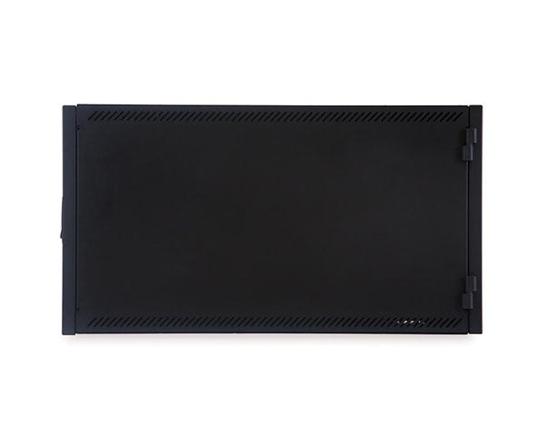 Black 8U Compact Series SOHO server rack on a white background