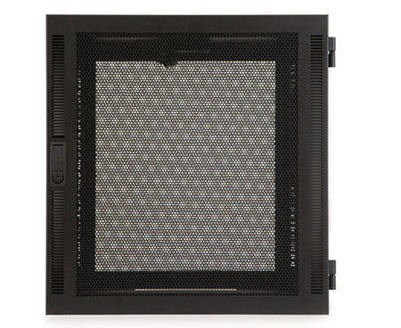 Close-up of the mesh ventilation on a 12U Compact Series SOHO server enclosure front door