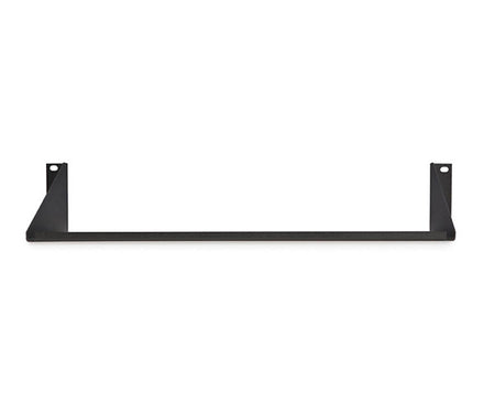 Rear view of the 2U 12" Economy Rack Shelf with support bar