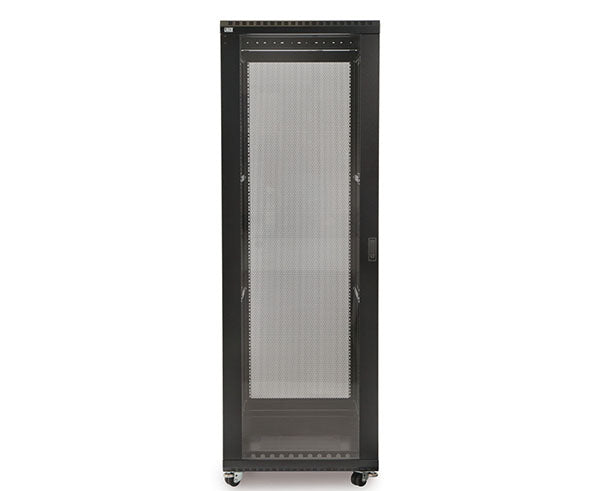 37U LINIER server cabinet with vented front door for airflow