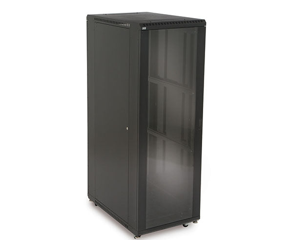 37U LINIER server cabinet with transparent glass front doors
