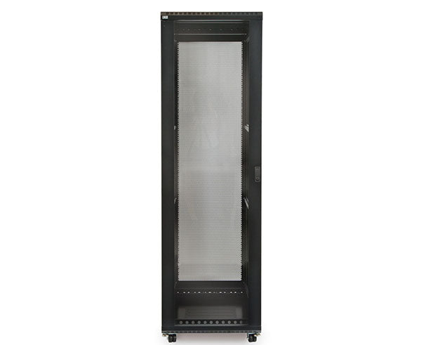 42U LINIER server cabinet with a perforated mesh door for enhanced cooling efficiency