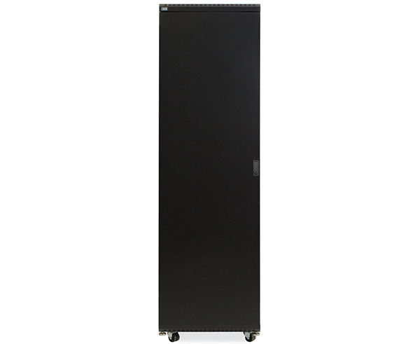 42U LINIER server cabinet on casters with closed solid door