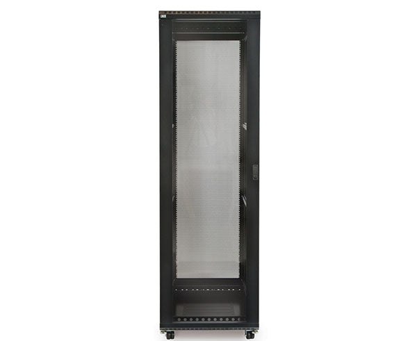 42U LINIER server cabinet with a transparent glass front door