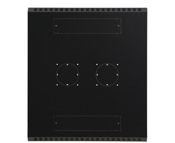 Top panel of the 22U LINIER server cabinet with cable and fan knockouts