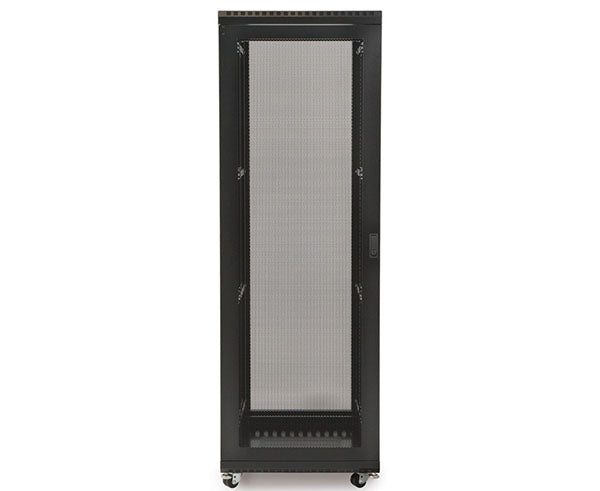 37U LINIER server cabinet featuring a vented mesh door for airflow