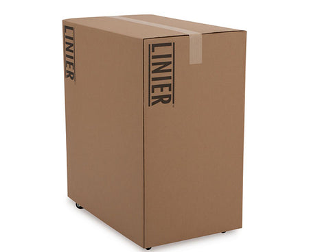Packaging box labeled "LINIER" for the 22U server cabinet