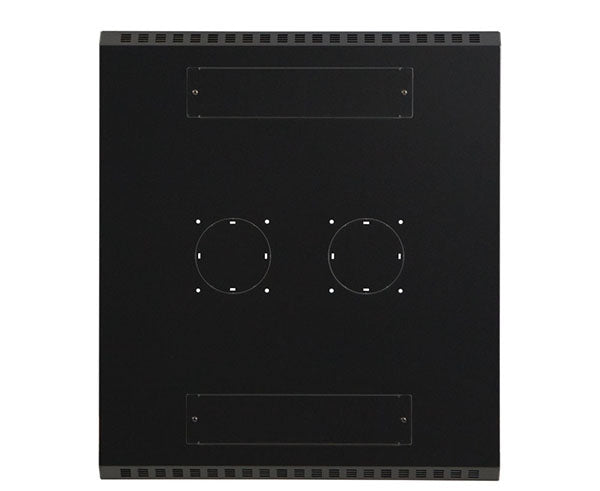 27U LINIER® Server Cabinet showing cable and fan cutouts