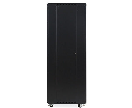 Side view of a 37U LINIER server cabinet showing side panel