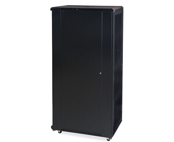 Mobile 42U LINIER server cabinet with vented doors and side lock