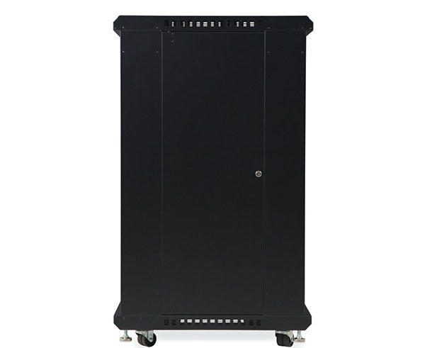 22U LINIER server cabinet with caster wheels and side panel