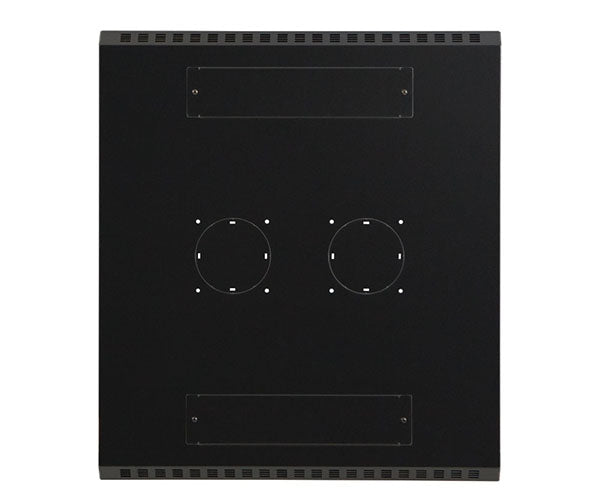 Top panel of the 27U LINIER server cabinet with cable management ports