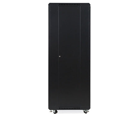 Side view of the 37U LINIER server cabinet showing the sdolid side panel