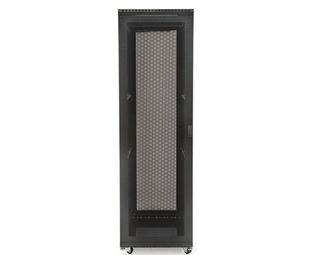 Detailed view of the mesh vented door on the 42U LINIER® Server Cabinet