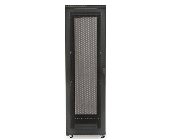 Front view of the 42U LINIER® Server Cabinet showcasing the mesh vented door