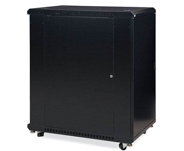The 22U LINIER server cabinet with doors closed