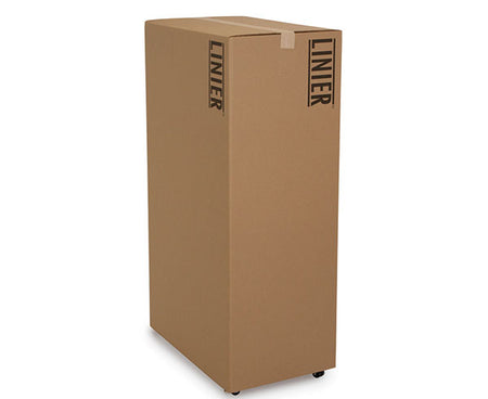 Packaging box for 37U LINIER server cabinet on a white background