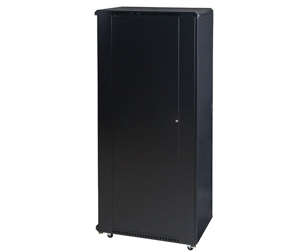 Front view of the 42U LINIER Server Cabinet with solid doors