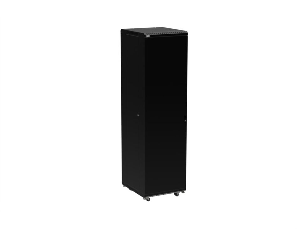 45U LINIER® Server Cabinet - Solid/Solid Doors - 24" Depth