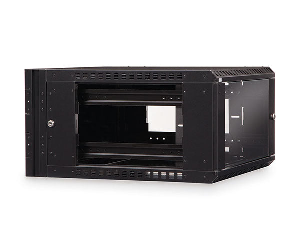 Side view of the 6U LINIER® Cabinet with metal door removed
