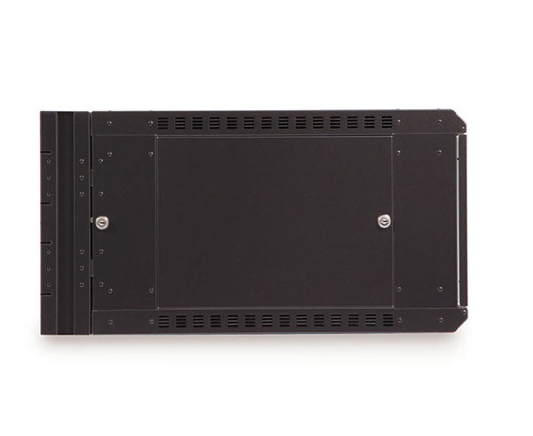 Single-panel configuration of the 6U LINIER® Swing-Out Wall Mount Cabinet