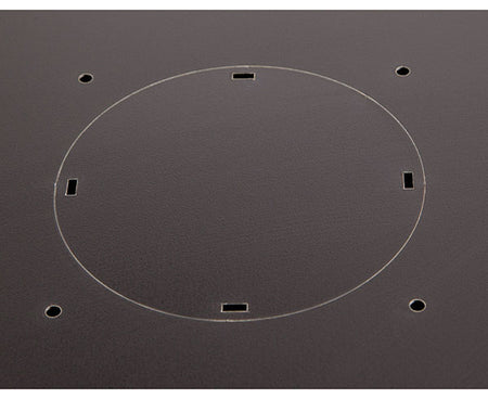 Perforated metal plate for mounting equipment in the 6U LINIER® Cabinet