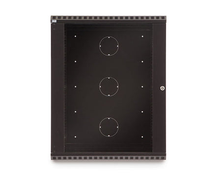 Interior view of the 15U LINIER Cabinet showing the mounting holes