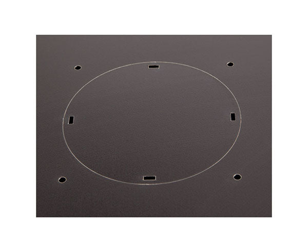 Rear plate with mounting holes on the 12U LINIER Swing-Out Wall Mount Cabinet