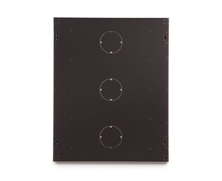 Rear view with four circular cutouts for the 15U LINIER® cabinet