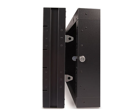 Rear view of the 15U LINIER® Swing-Out Wall Mount Cabinet with open frame