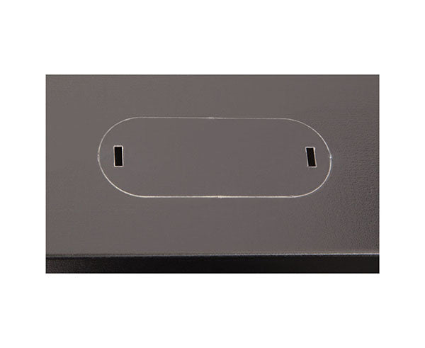 Cable inlet on the top of the 15U LINIER® Swing-Out Wall Mount Cabinet