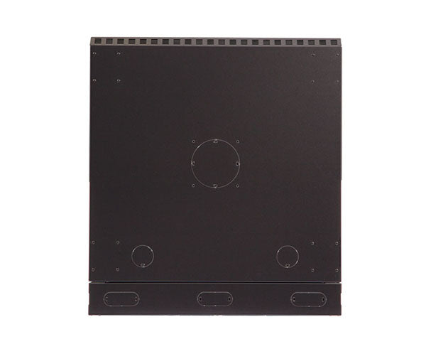 Bottom panel of the 15U LINIER® cabinet featuring cable access hole