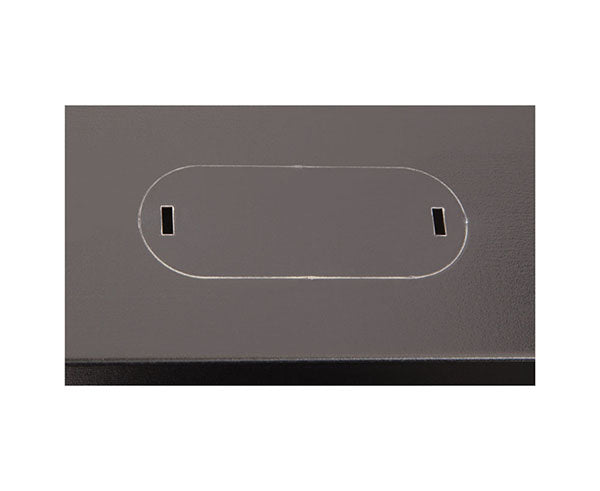 Cable inlet of the LINIER 22U wall mount cabinet