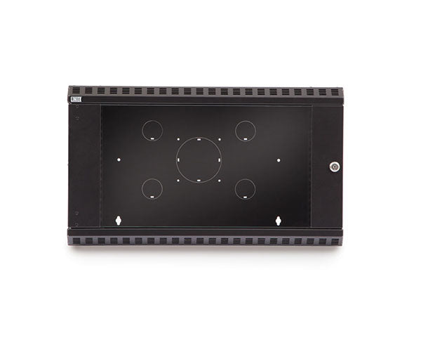 Cut-out section on the front of the 6U LINIER Fixed Wall Mount Cabinet