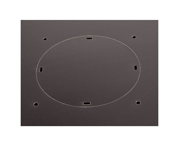 Ventilation holes on the accessory plate of the 6U LINIER Wall Mount Cabinet
